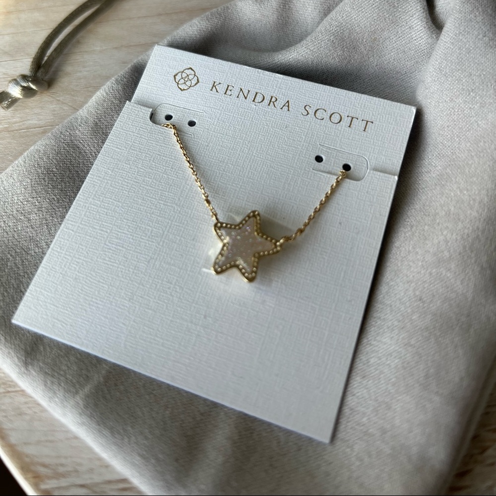 Jae Star Iridescent Drusy Necklace
